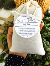 Load image into Gallery viewer, Homegrown Bath Tea | Rose Petal Powder~Calendula Flowers~Lemon Balm~Hops~Epsom Salt | Fresh Herbs
