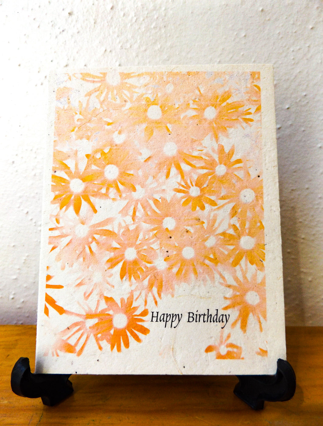 Hand Drawn Happy Birthday Card | Plantable Wildflower Seed Paper | Handmade With Love