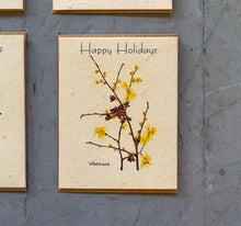 Load image into Gallery viewer, Happy Holidays Card | 6 Pack | Wildflower Seed Paper | Zero Waste | Witch-hazel

