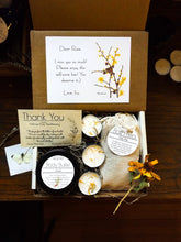 Load image into Gallery viewer, Personalized Self-Care Box | Handmade + Homegrown Herbs | Holiday Birthday Wedding Special Box | Witch-hazel
