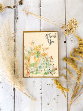 Load image into Gallery viewer, Wholesale 100ct | PLANTABLE Hand Drawn Thank You Cards | Wildflower Seed Paper | Floral
