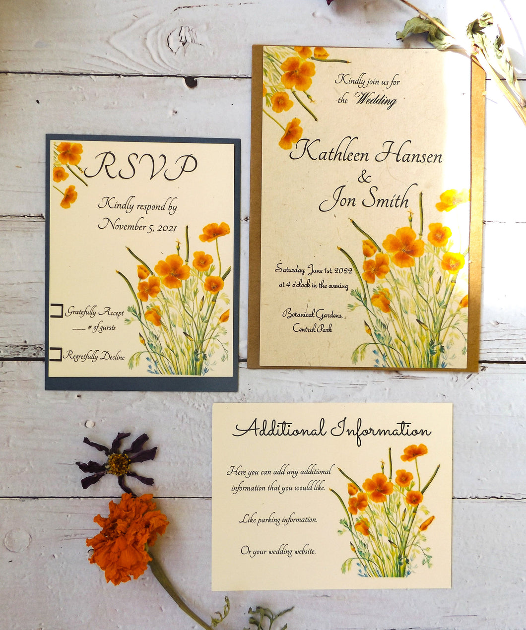 Seed Paper Wedding Invitations | Wildflower Seeds | Zero Waste